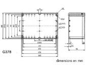 Boitier étanche en ABS 265 x 185 x 95mm