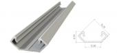 Profilé aluminium gris cornière hauteur 6mm 2m