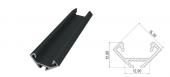 Profilé aluminium noir cornière hauteur 12mm 2m