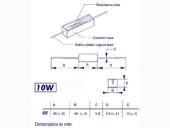 Résistances 10W bobinée cémentée