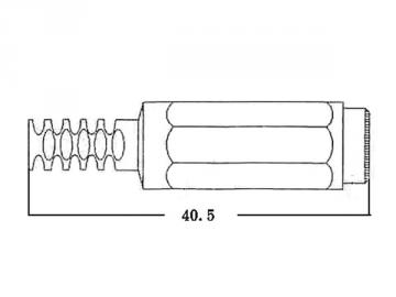 Fiche alimentation CC 2.5 x 5.5mm femelle