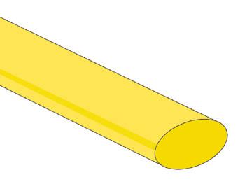 Gaine thermorétractable 12.7mm 2:1 de couleurs différentes / Jaune