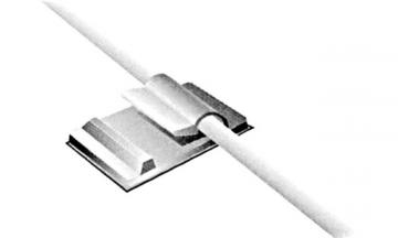 Attaches câble adhésives Ø 3.5 - 3.8 mm / 21 x 10 mm / 10 pcs