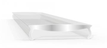 Diffusant transparent pour profilé 2m AL12