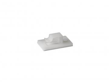 Attaches câble adhésives Ø 5.6 x 7.2 mm / 27 x 17 mm / 10 pcs