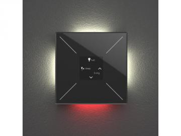 Module de commande Edge lit avec 4 touches tactiles / Noir - Brillant