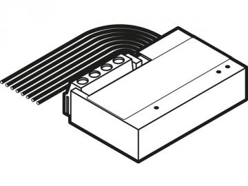 Interface boutons-poussoirs à 8 canaux pour montage universel VMB8PBU