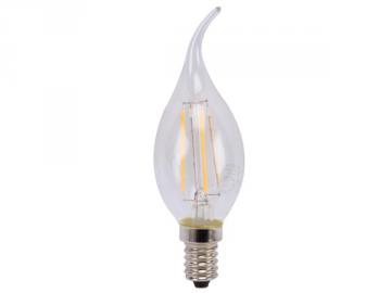 Ampoule LED filament E14 5W flamme coubée