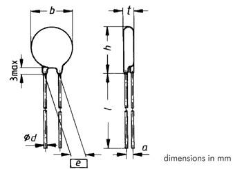 Varistance 20VCA/26VCC PAS=7.5mm