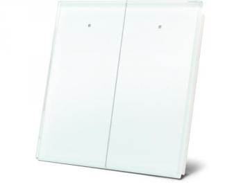Module de commande en finition verre avec touches tactiles doubles, noir ou blanc au choix VMBGP2