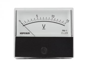 Voltmètre analogique de tableau 70 x 60mm