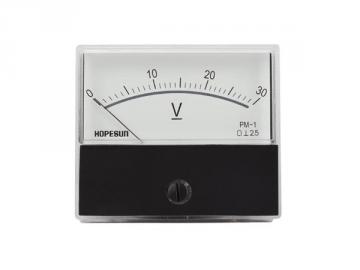 Voltmètre analogique de tableau 70 x 60mm