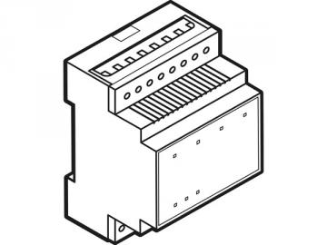 Module relais à 4 canaux avec contacts libres de potentiel pour rail din VMB4RYNO