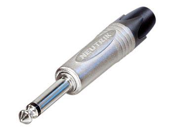 Neutik connecteur jack 2 point mâle 6.3mm nickelé NP2X