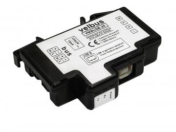 Module de configuration avec interface usb et rs-232 pour rail din VMBRUSB