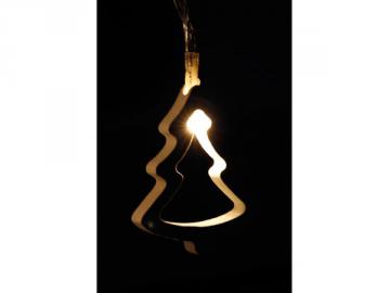 Guirlande led sapin de noël (en bois) 10 ledsblanc chaud XML34