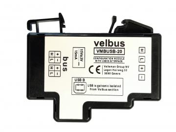 Module de configuration avec interface usb et rs-232 pour rail din VMBRUSB