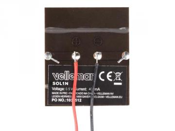 Petite cellule solaire 0.5V 400mA SOL1N