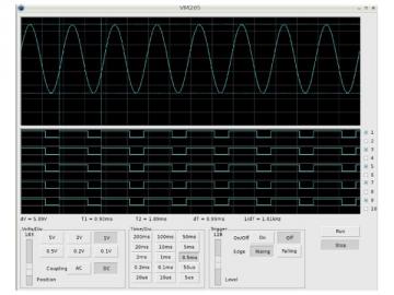 Shield Oscilloscope et analyseur logique pour RASPBERRY PI