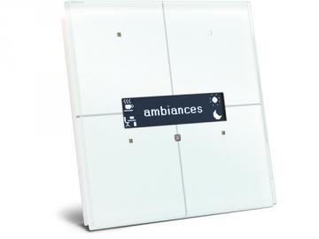Module de commande en finition verre à écran oled et avec contrôleur de température, noir ou blanc au choix VMBGPO