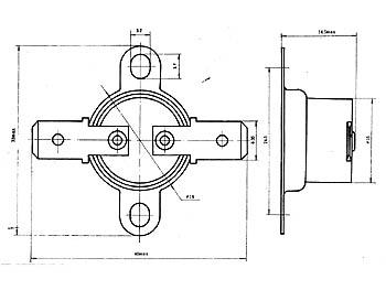 Interrupteur Klixon thermique normalement fermé