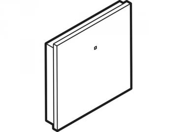 Module de commande en finition verre avec touche tactile simple, noir ou blanc au choix VMBGP1